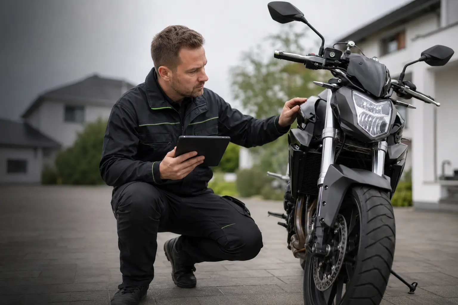 KFZ-Sachverständiger erstellt Motorrad-Gutachten vor Ort in Köln